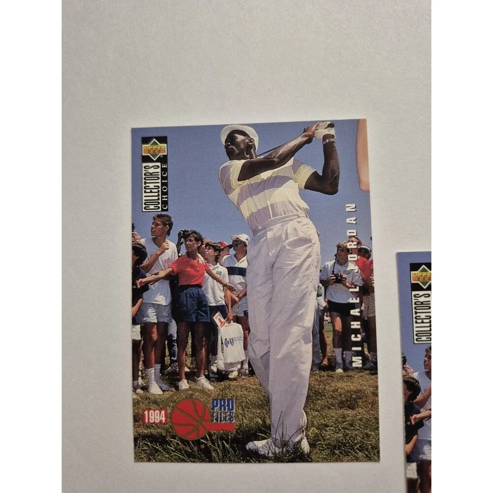 Lot of 2 Michael Jordan 1994 Upper Deck Collector's Choice Pro Files Golf Cards